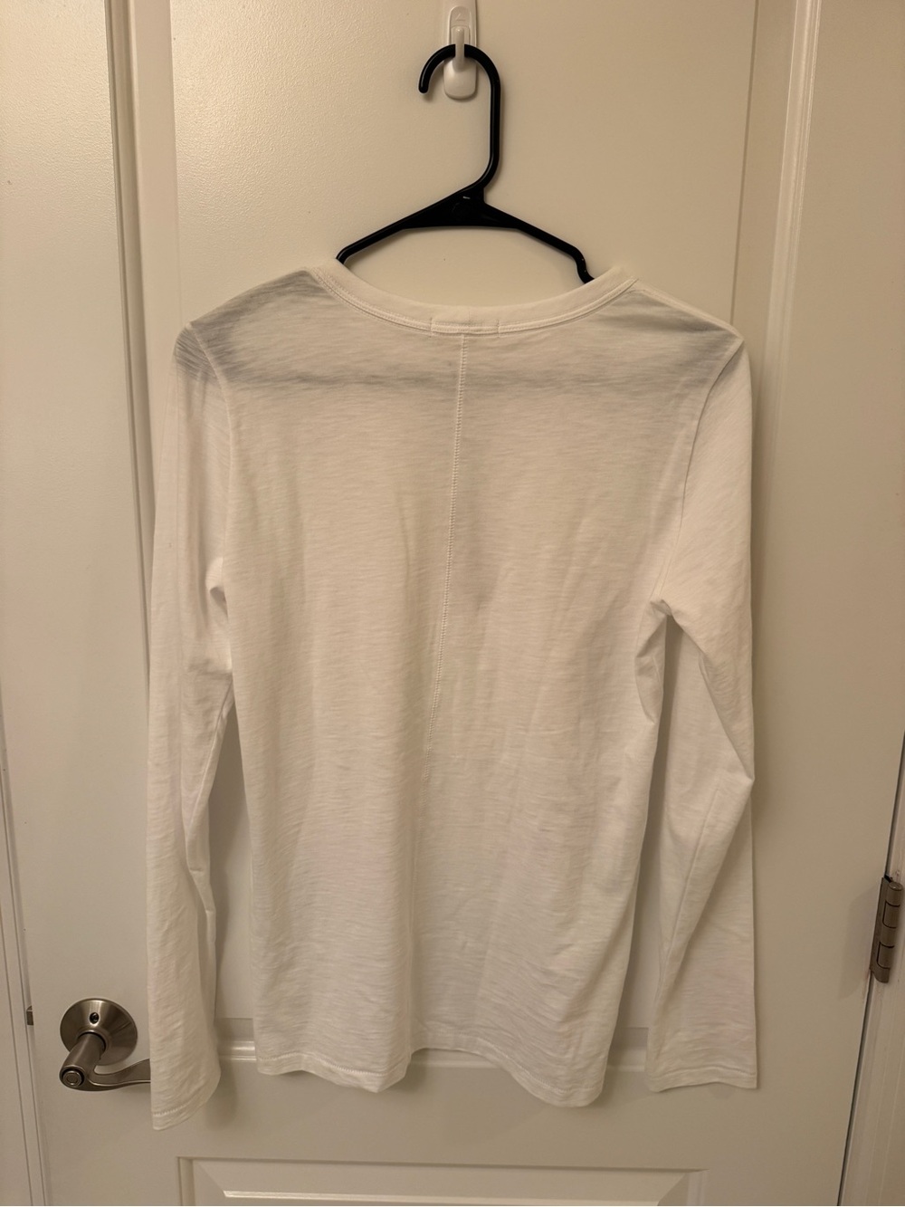 rag & bone White Long-Sleeve Crewneck Shirt